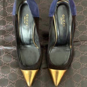 Genuine Gucci suede heels 36.5